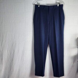 Enterprise Holdings Navy Blue Style 039 Flat Front Work Dress Pants Size 30x28